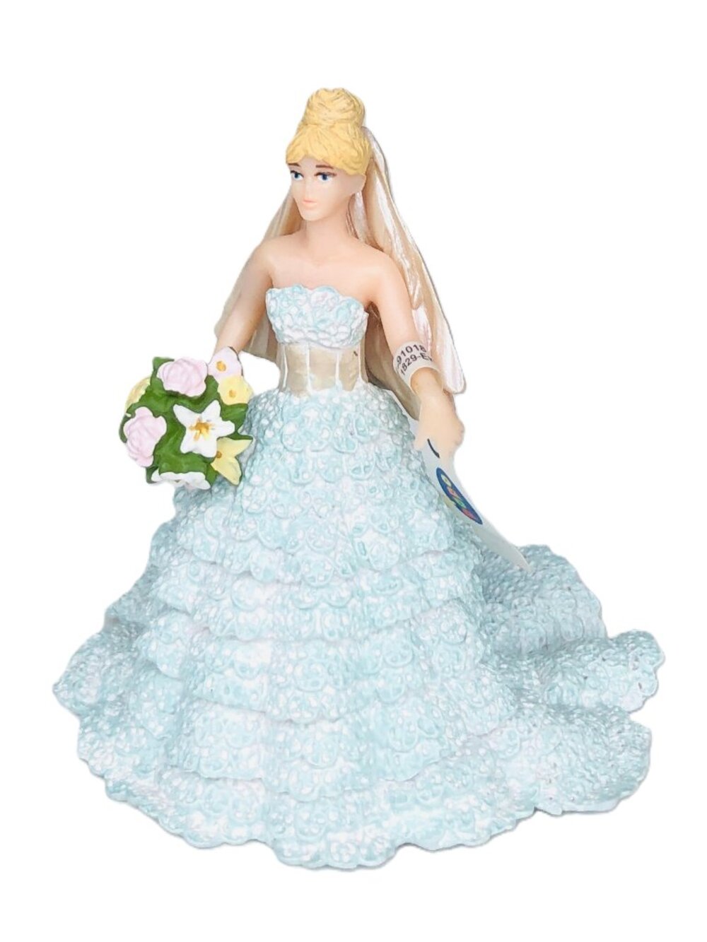 Papo Lace Bride Blue With Bouquet Wedding Dress Figurine(39069) New w/Tag